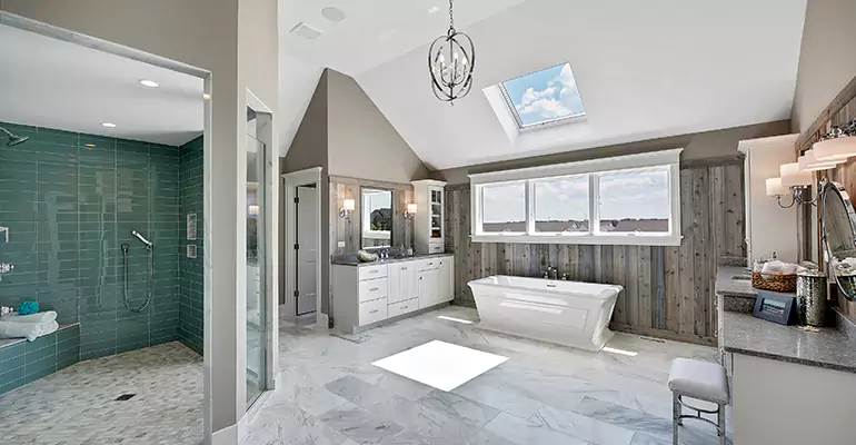 Guest Bathroom Flooring Remodel in Sioux Falls